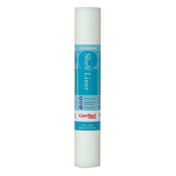 Con-Tact Brand Con-Tact Simple Elegance 5 ft. L X 12 in. W White Diamonds Non-Adhesive Shelf Liner 05F-C5T11-06 - main